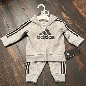 NWT - Adidas Infant Hoodie/Sweatpants Set